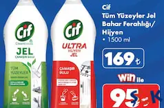 CİF TÜM YÜZEYLER JEL BAHAR FERAHLIĞI/HİJYEN 1500 ML CİF TÜM YÜZEYLER JEL BAHAR FERAHLIĞI/HİJYEN 1500 ML